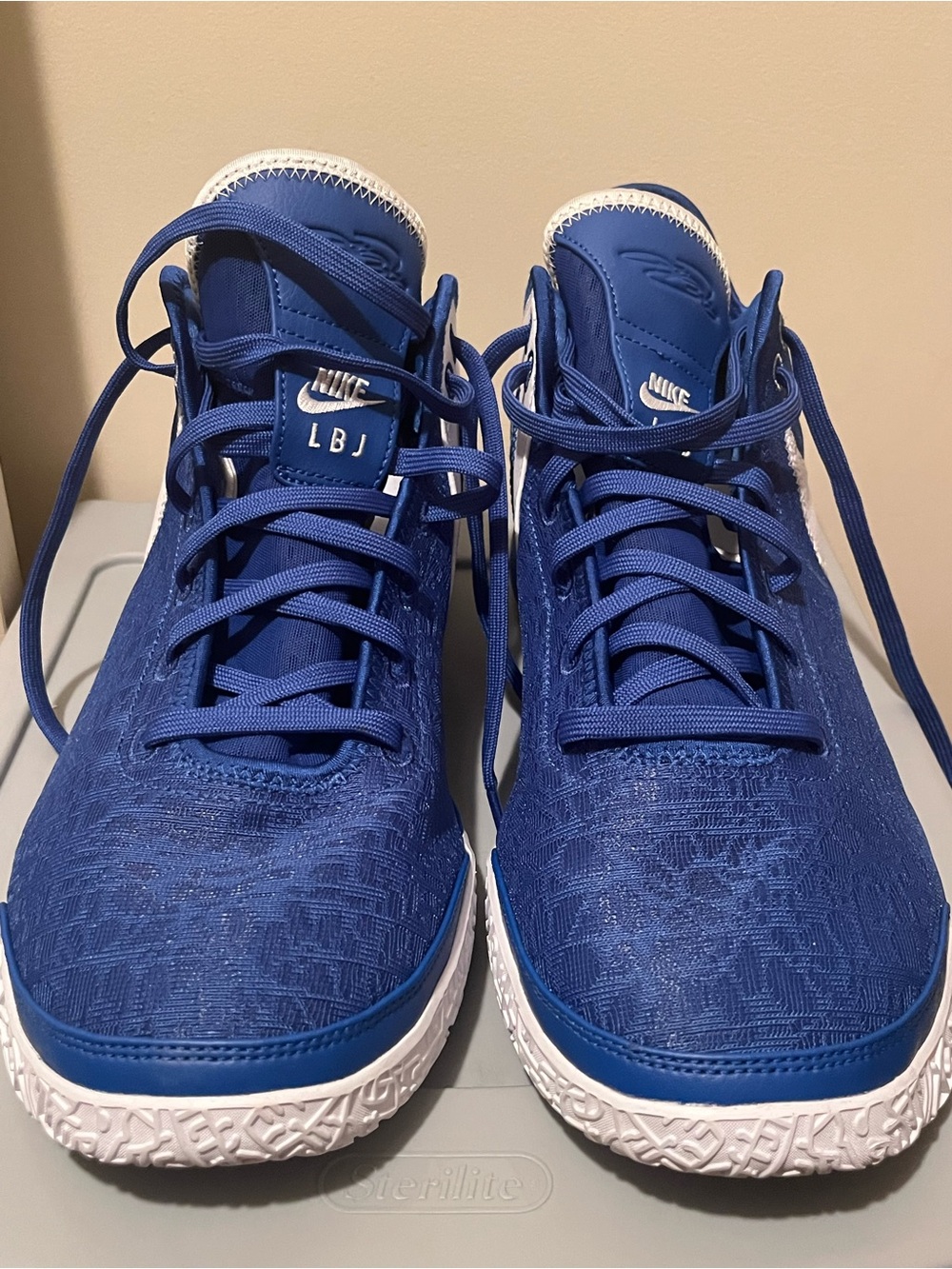 Nike Blue LBJ Basketball Sneakers